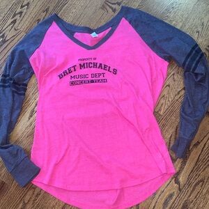Ladies size L Bret Michaels l/s tee EUC